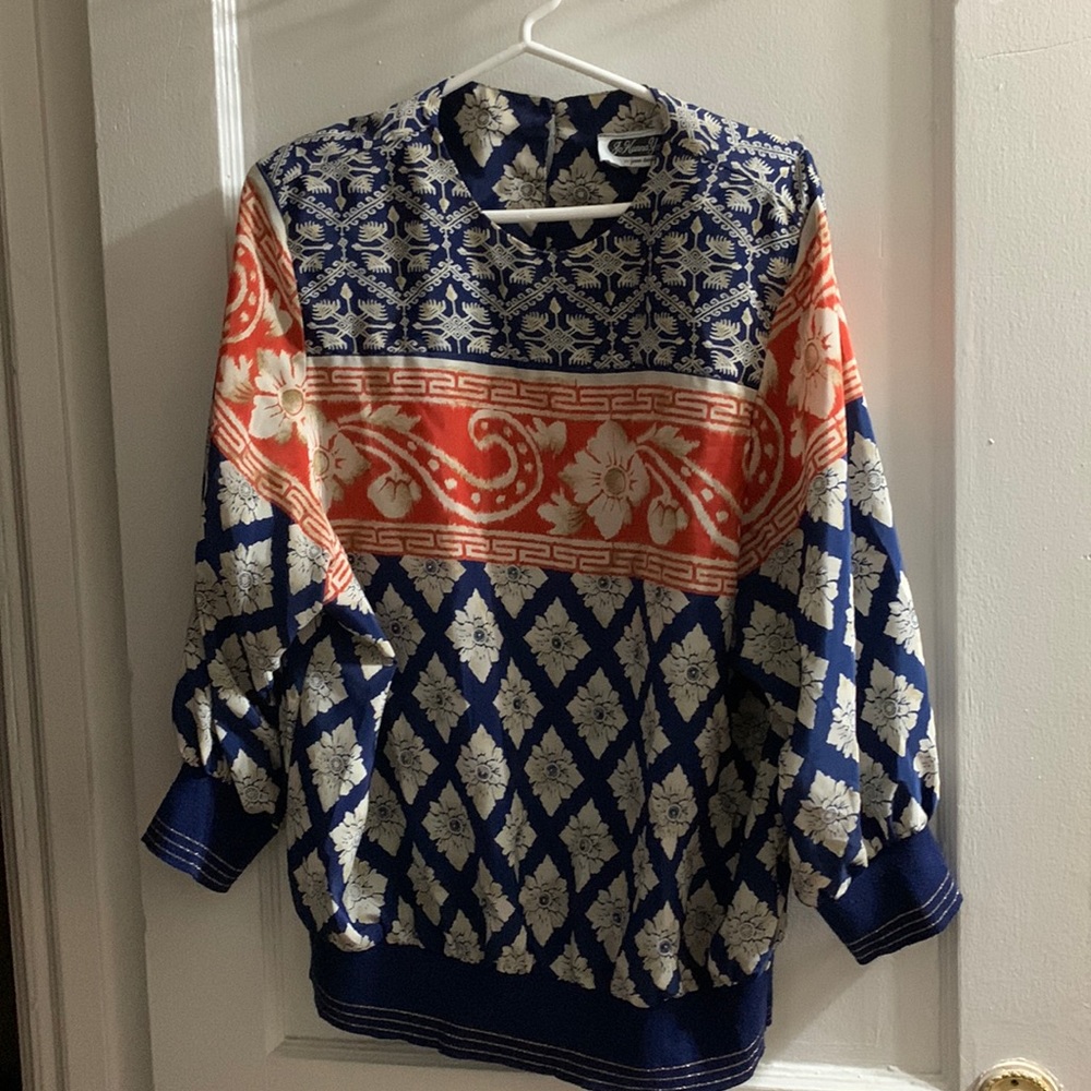 Long Sleeve Patterned Top
